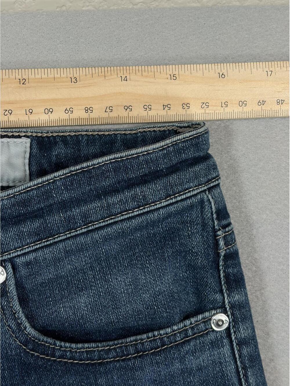 Women's Dark Blue Bootcut Jeans - Picture 15 of 16
